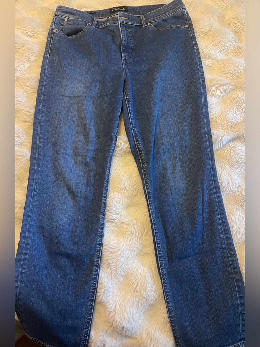 Talbots Slim Ankle Women's Straight-Leg Jeans in Dark Blue Denim